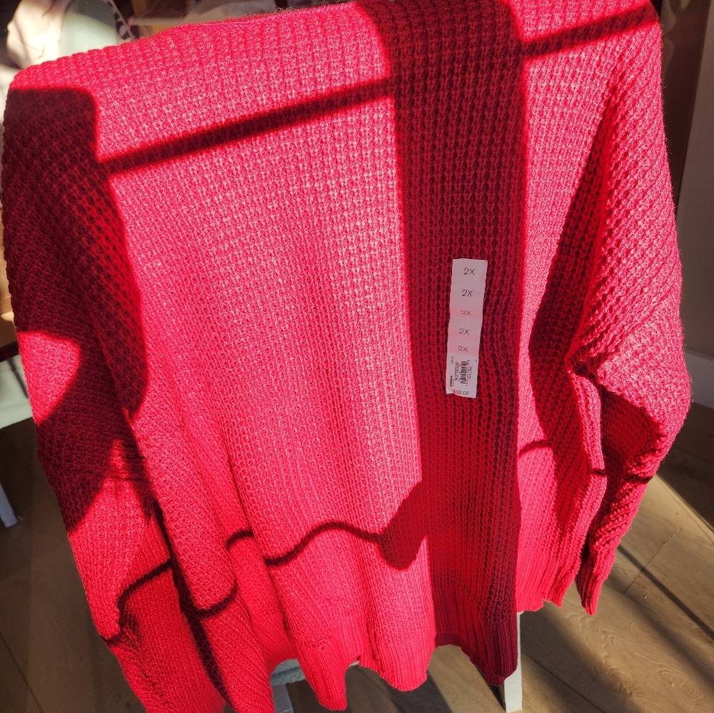 SO sweater plus size 2xl red/raspberry